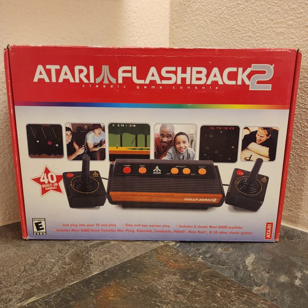Atari Flashback 2 Classic Game Console w/ 40 Built in Games (CIB) - Atari